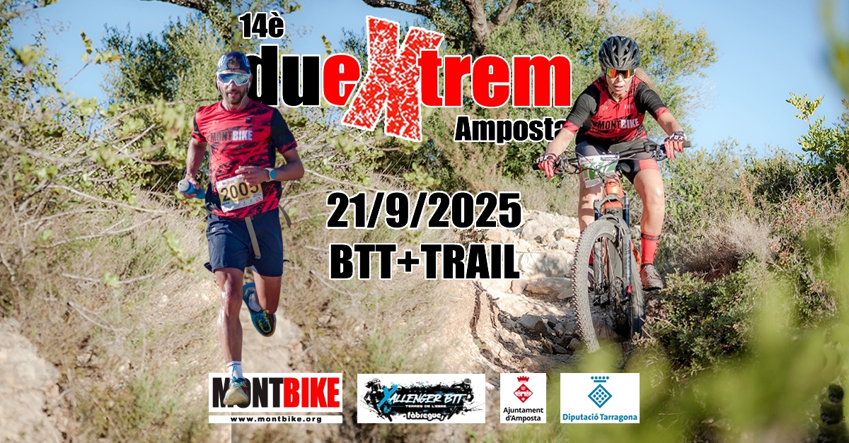 14a Duextrem Amposta: Duatl de muntanya Trail+BTT