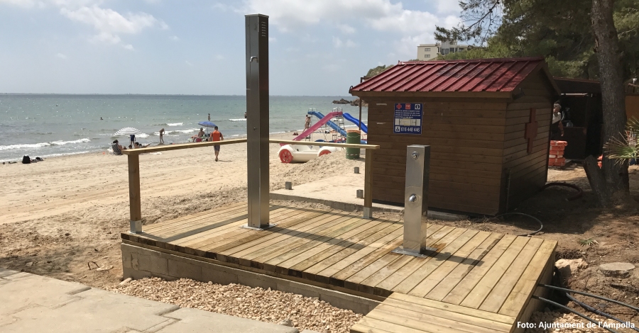 L�Ampolla inverteix 50.000 euros en la millora dels serveis de les platges