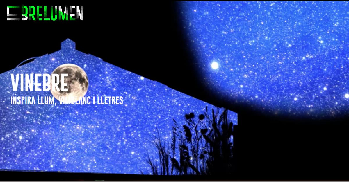 EbreLumen: Vinebre inspira llum, vimblanc i lletres EbreLumen: Vinebre inspira llum, vimblanc i lletres