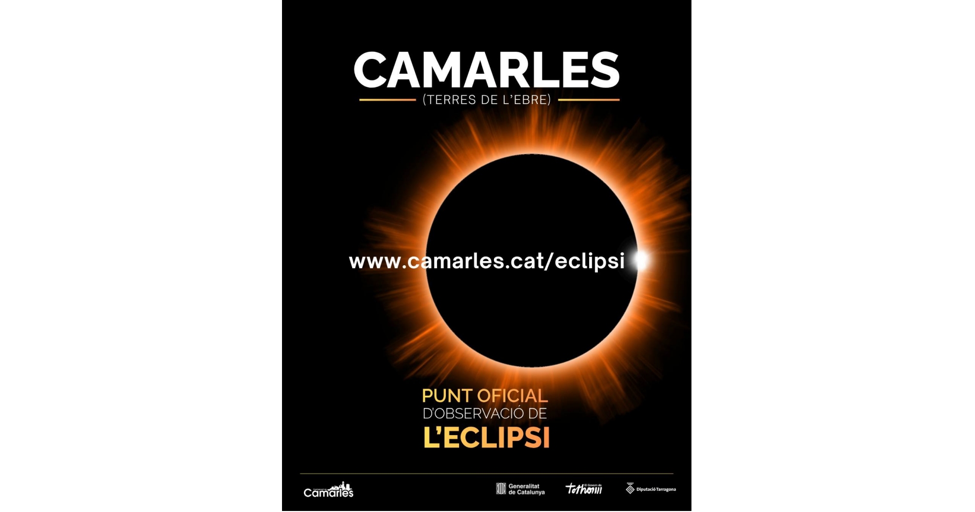 Eclipse solar desde Camarles