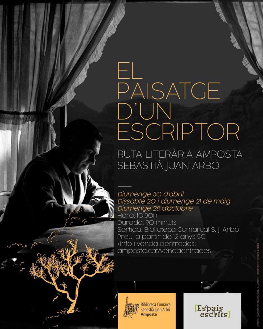 Ruta literària: El paisatge d’un escriptor Ruta literària: El paisatge d’un escriptor