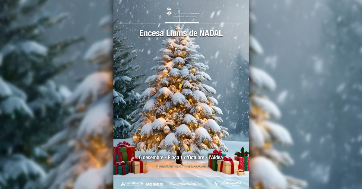 Encesa dels llums de Nadal a l’Aldea Encesa dels llums de Nadal a l’Aldea