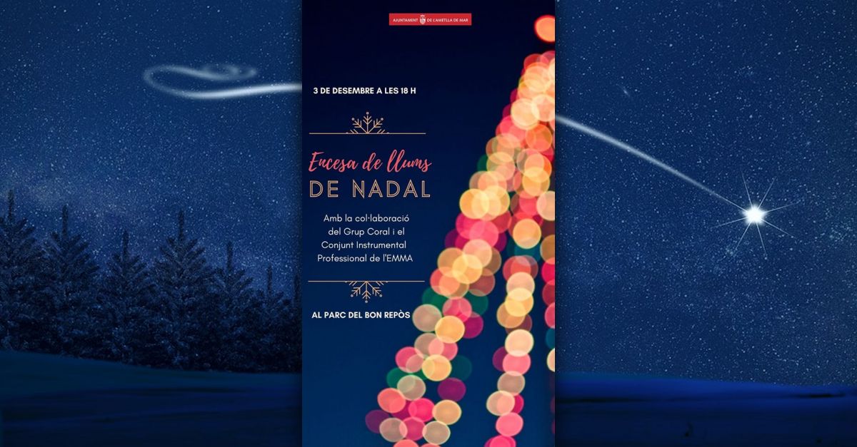 Encesa de llums de Nadal a l&rsquo;Ametlla de Mar