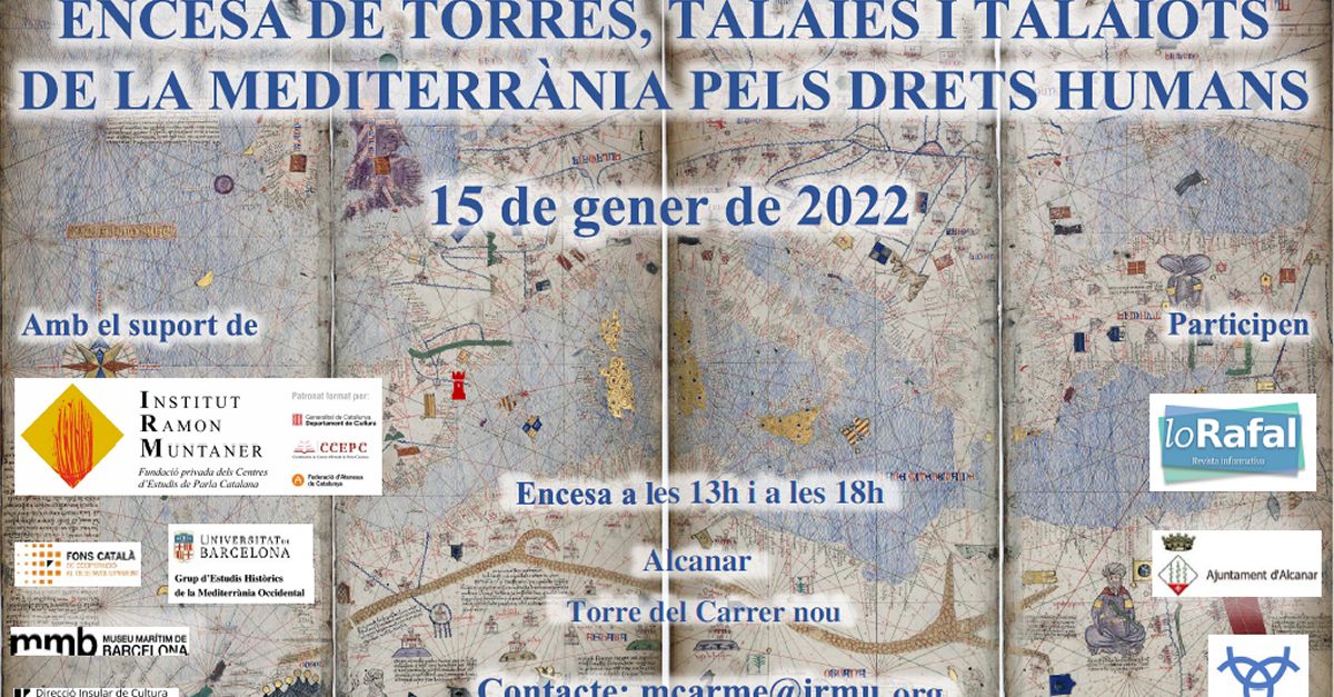 Encesa de torres, talaies i talaiots de la Mediterr�nia pels drets humans: Torre del carrer Nou d&rsquo;Alcanar