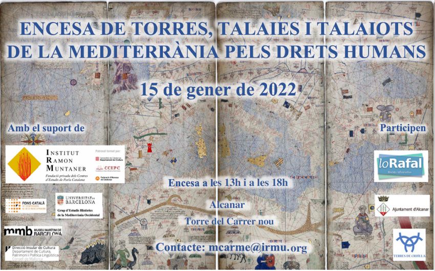 Encesa de torres, talaies i talaiots de la Mediterr�nia pels drets humans: Torre del carrer Nou d&rsquo;Alcanar