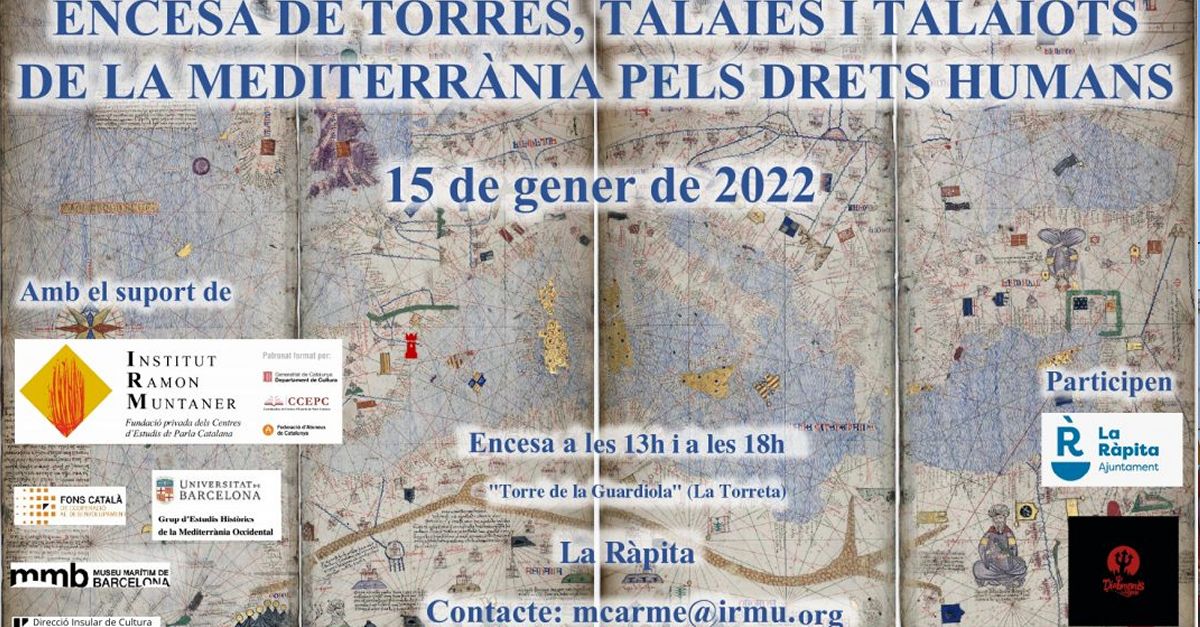 Encesa de torres, talaies i talaiots de la Mediterr�nia pels drets humans: Torre de la Guardiola de la R�pita