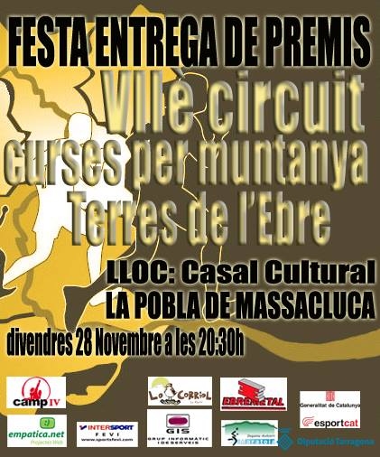 Entrega premis del Circuit de Curses de Muntanya de les Terres de l�Ebre