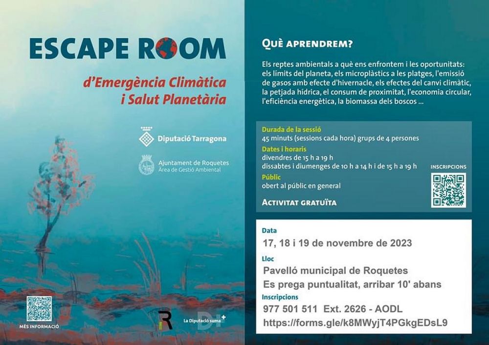 Escape Room d’Emergència Climàtica i Salut Planetària Escape Room d’Emergència Climàtica i Salut Planetària