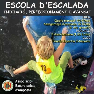 LAssociaci Excursionista dAmposta posa en marxa la seva Escola dEscalada
