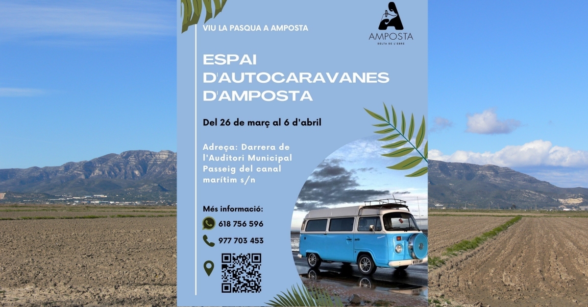 Espai d&rsquo;autocaravanes a Amposta
