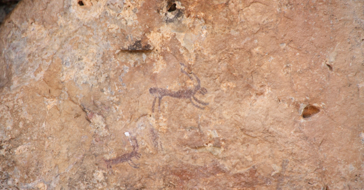 Especialistes estudien i recuperen les pintures rupestres a l’abric IV de l’ermita d’Ulldecona