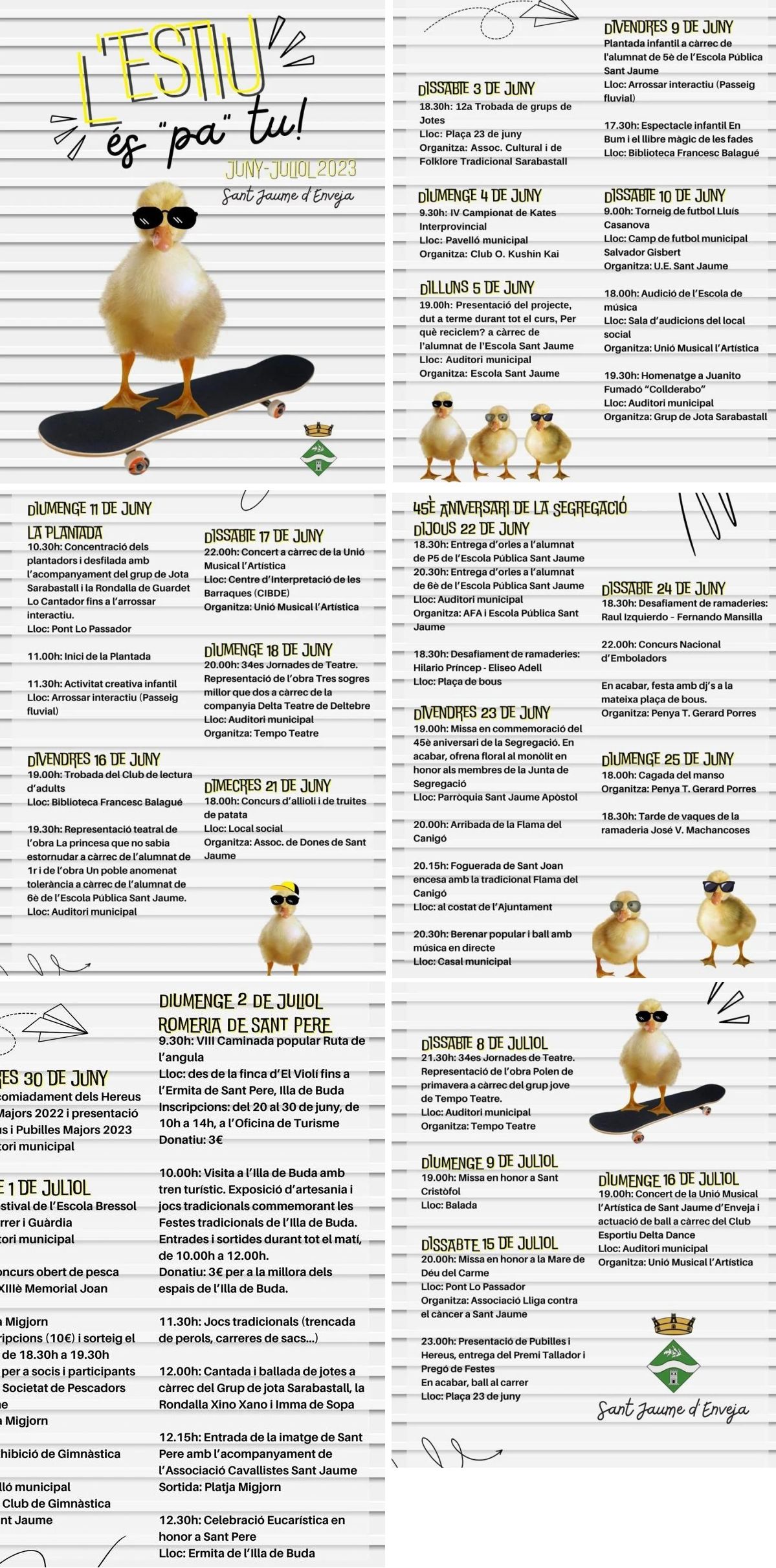 Activitats d�estiu a Sant Jaume d�Enveja