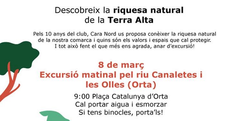 Excursi� matinal pel riu Canaletes i les Olles, a Orta