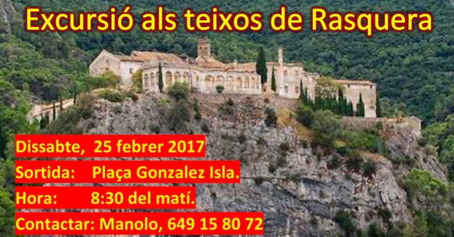 Excursi�n a los tejos de Rasquera