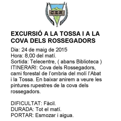 Excursi� a la Tosa i a la Cova dels Rossegadors