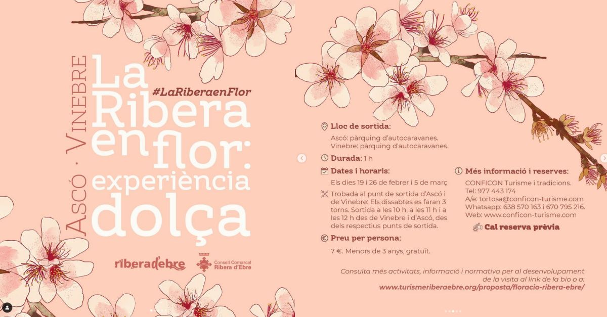 La Ribera en Flor. Experi�ncia dol�a. Ruta entre ametllers florits i tast de mel
