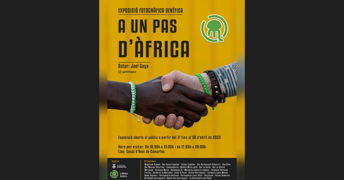 Exposici� fotogr�fica ben�fica A un pas d��frica