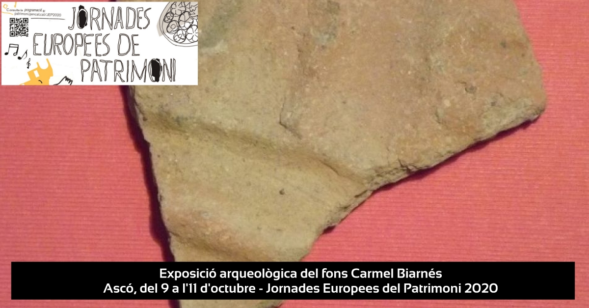 Exposici� arqueol�gica del fons Carmel Biarn�s #JEP2020