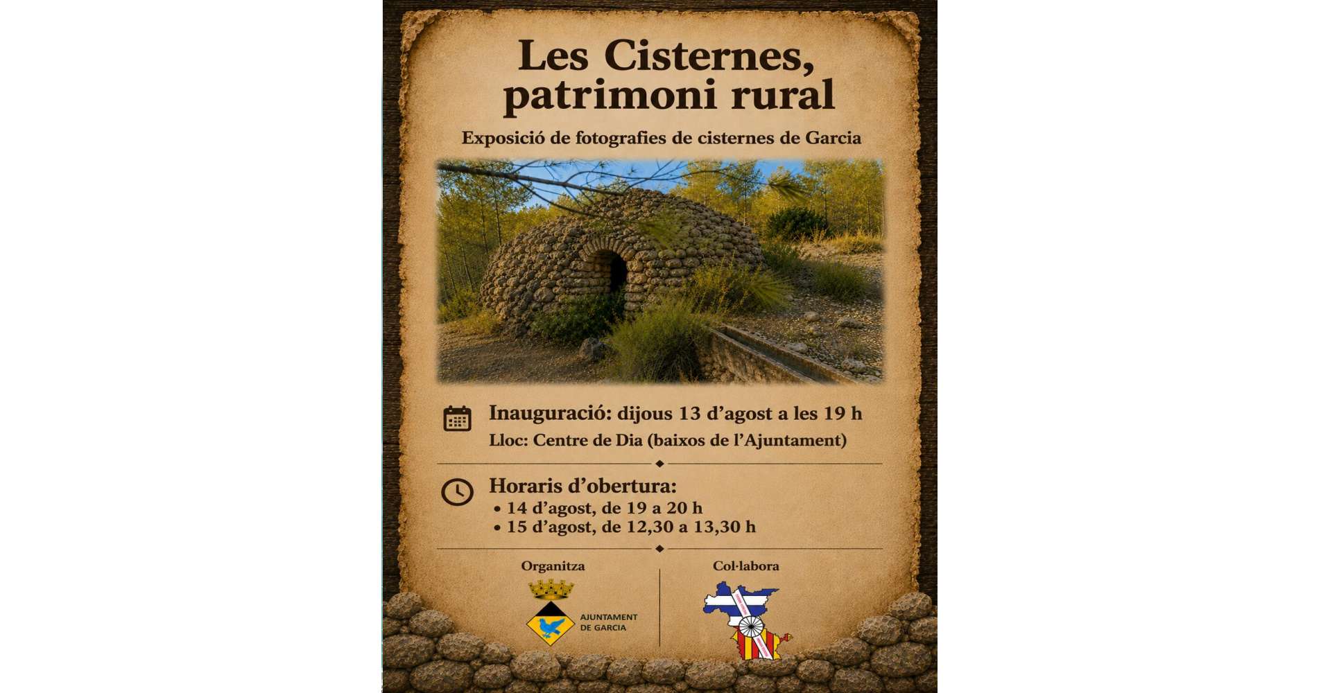 Exposici� de fotografies �Les Cisternes, patrimoni rural�, cisternes de Garcia