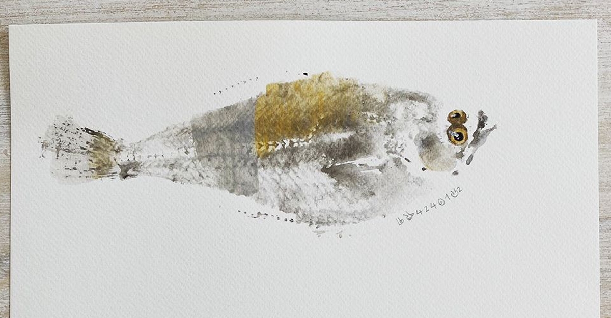Expoart Gyotaku, peixos de les Cases d’Alcanar deixen empremta