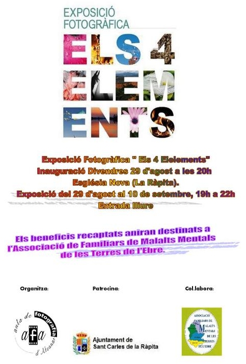 Exposició Fotogràfica «Els 4 Elements» Exposició Fotogràfica «Els 4 Elements»