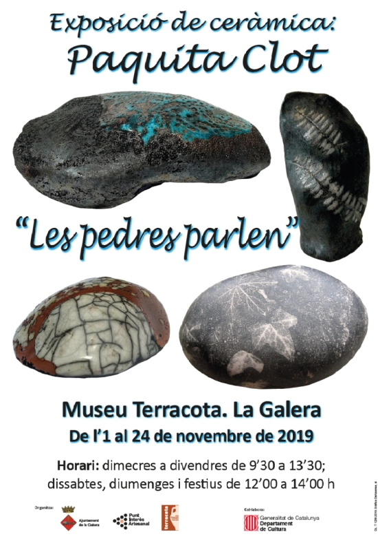 Exposici� de cer�mica �Les pedres parlen�, de Paquita Clot
