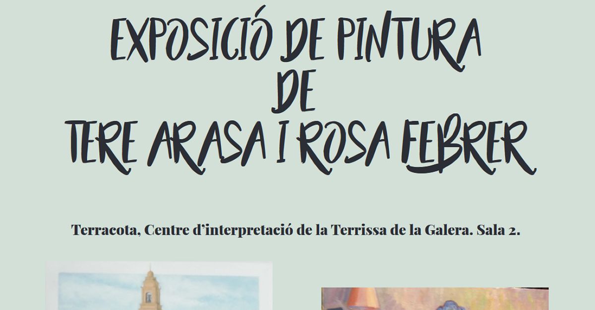 Exposici� de pintura de Tere Arasa Pla i Rosa Febrer Marques