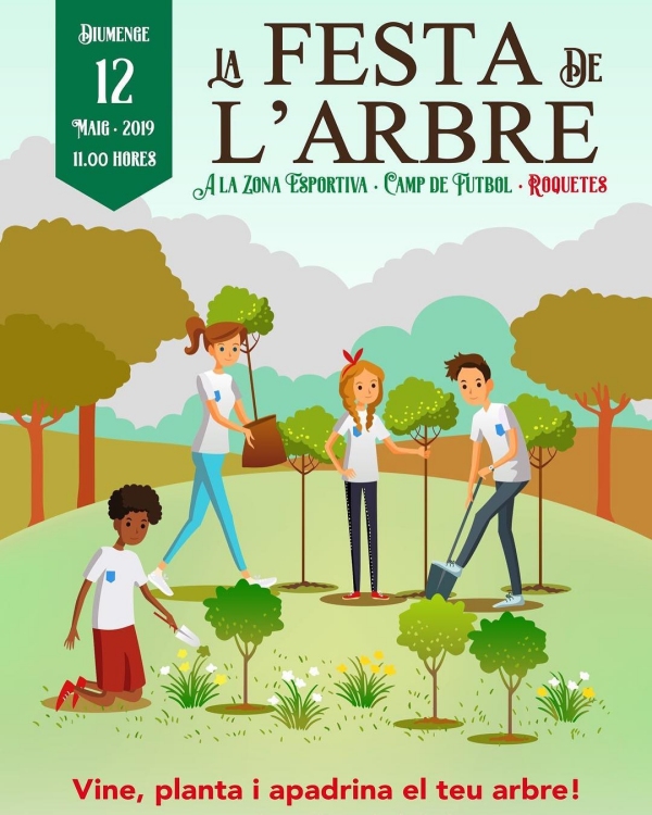 Festa de l�arbre a la Zona esportiva de Roquetes