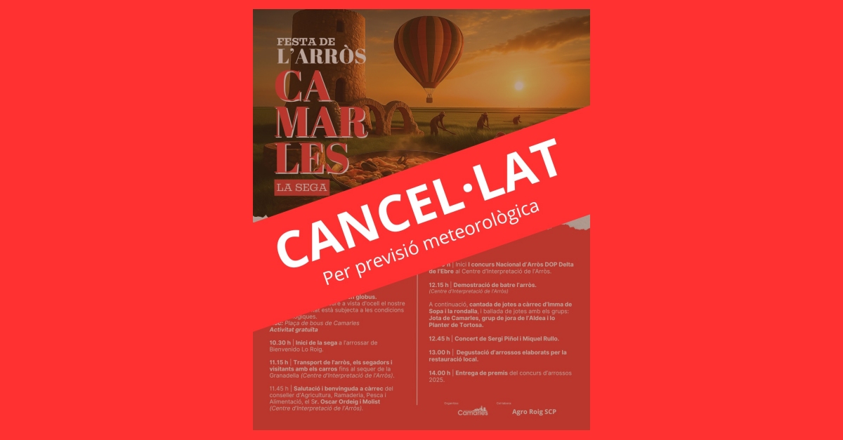 Festa de l�arr�s. La Sega. Camarles