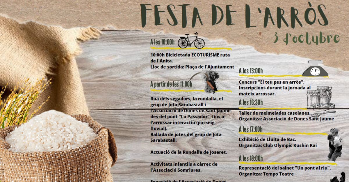 Sant Jaume dEnveja ja ho t tot a punt per a la Festa de lArrs