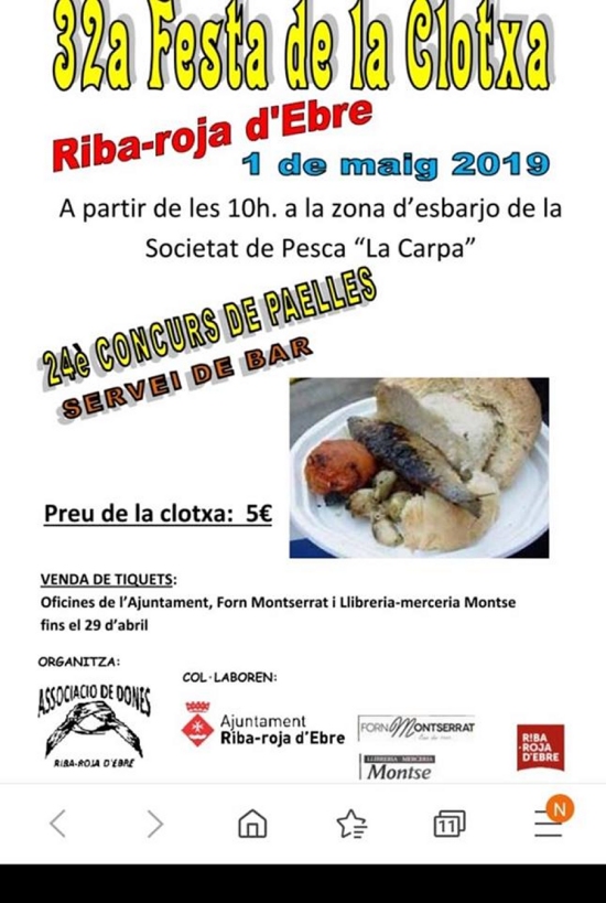 32a Festa de la Clotxa a Riba-roja d�Ebre