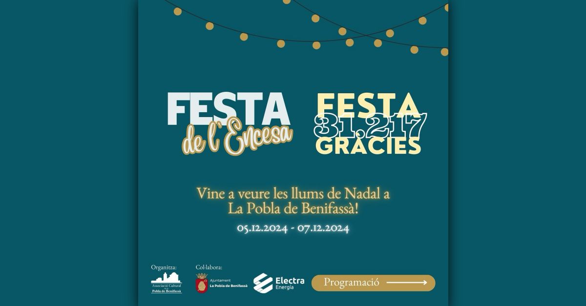Festa de l�Encesa a la Pobla de Benifass�