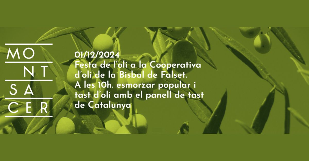 XXII Festa de l’Oli de la Cooperativa de la Bisbal de Falset XXII Festa de l’Oli de la Cooperativa de la Bisbal de Falset