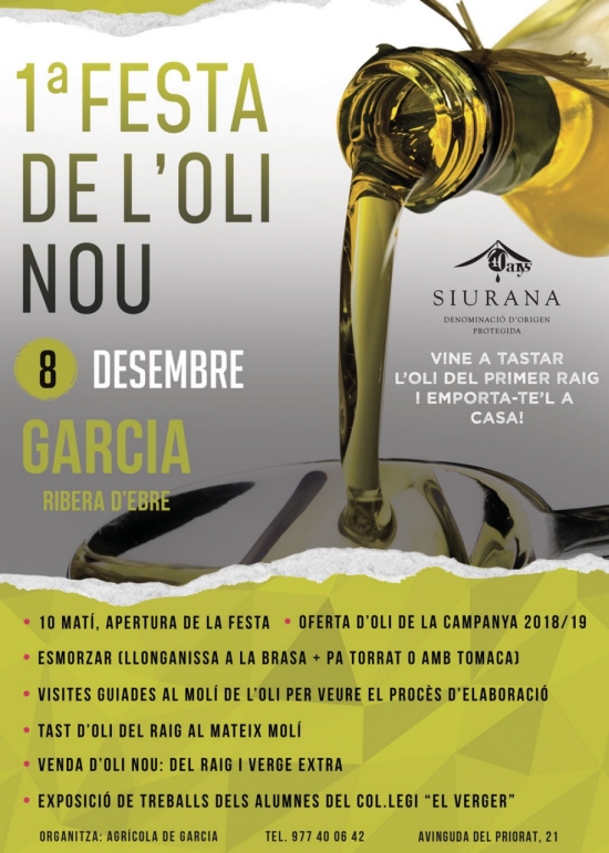 I Festa de l’Oli Nou a Garcia I Festa de l’Oli Nou a Garcia