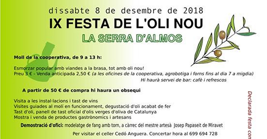 IX Festa de l�Oli Nou a la Serra d�Almos