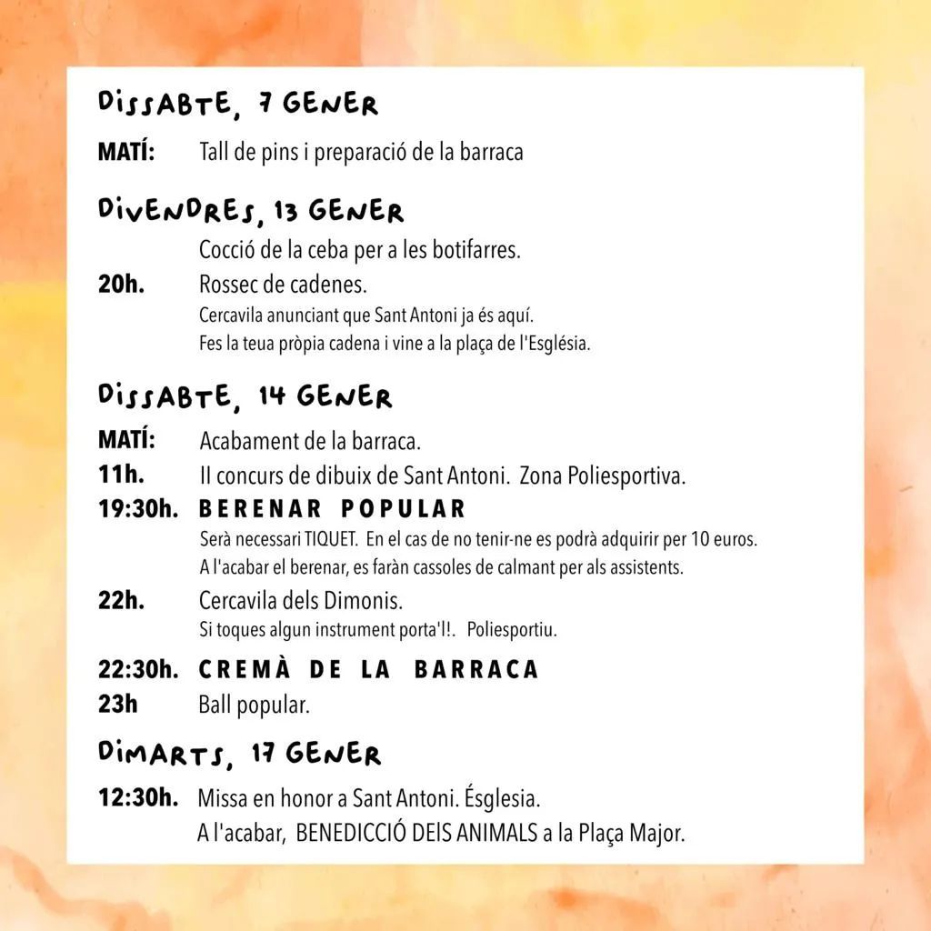 Festa de Sant Antoni a la Pobla de Benifass�