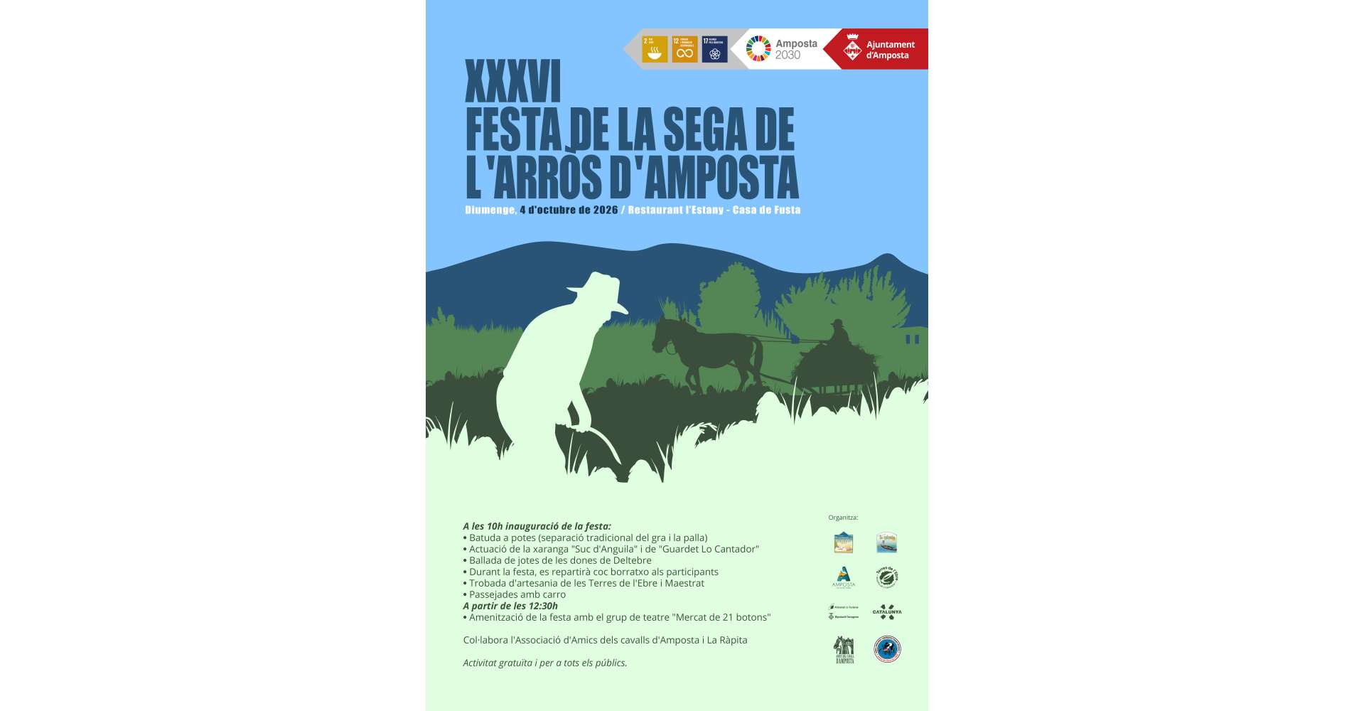 Festa tradicional de la Sega de l�Arr�s a Amposta