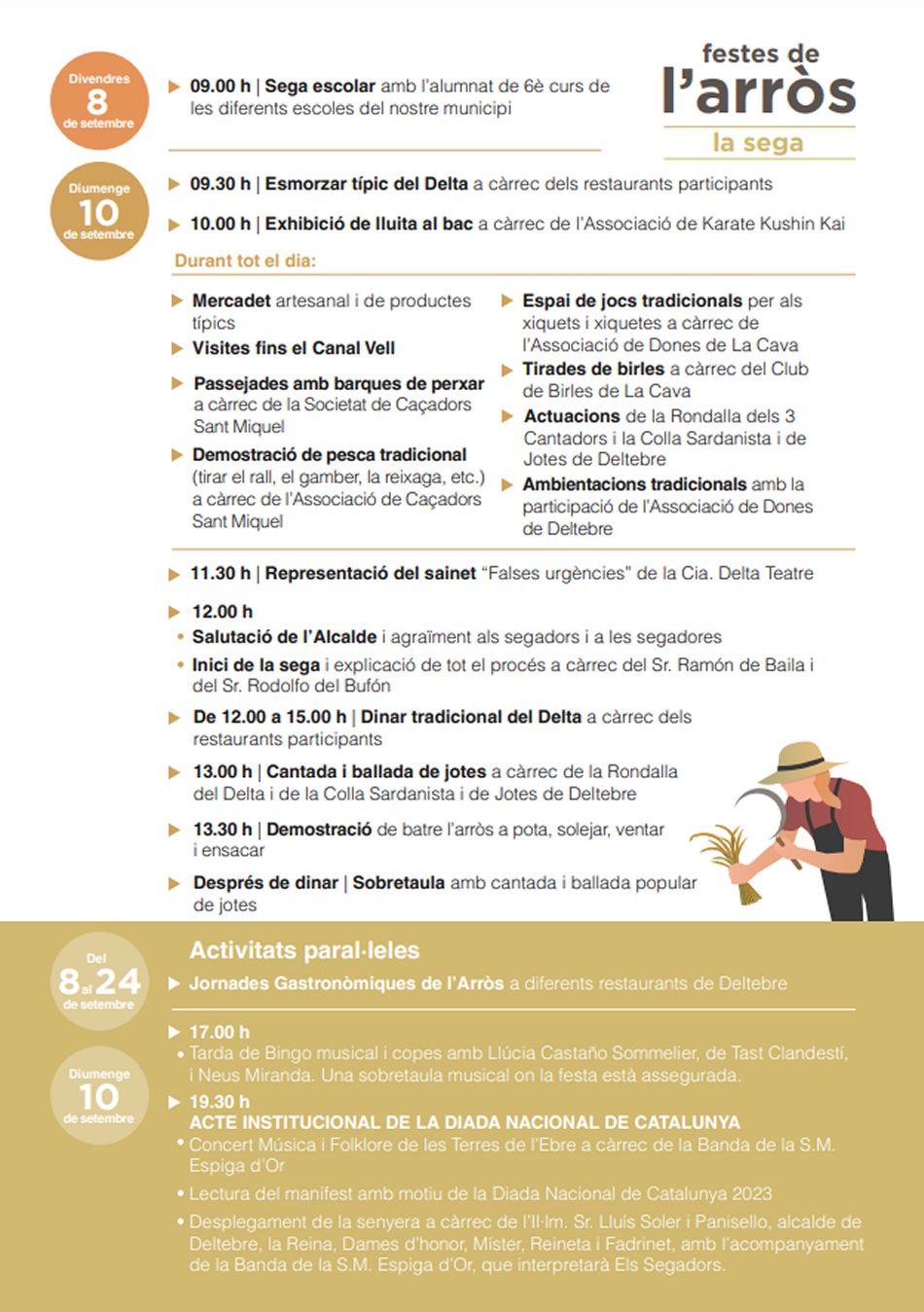 Festa de la Sega de l�Arr�s a Deltebre