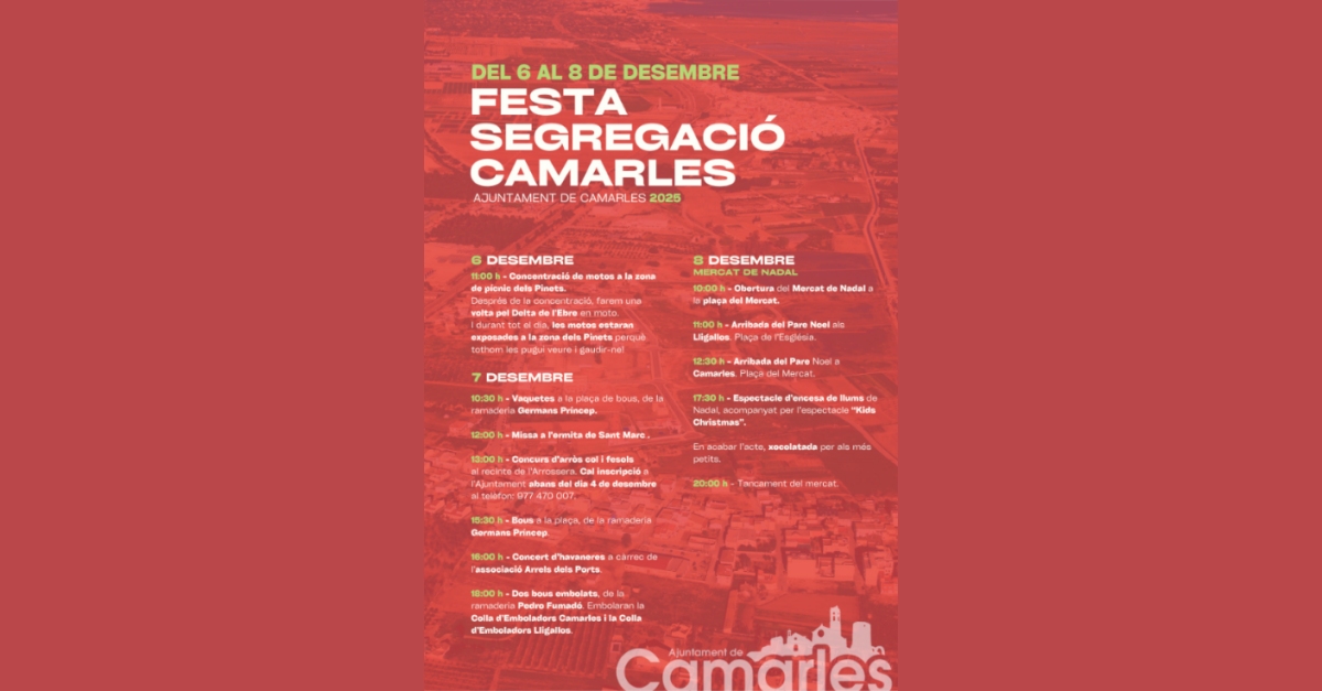 Festa Segregació Camarles Festa Segregació Camarles