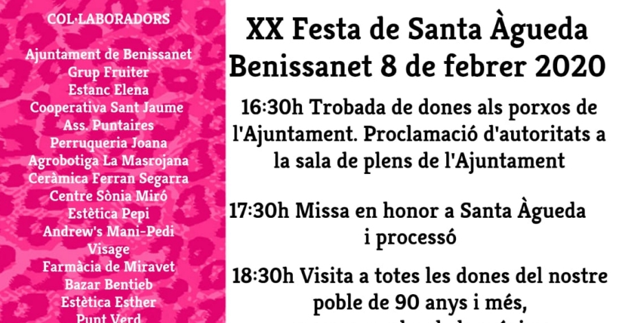 XX Fiesta de Santa �gueda a Benissanet