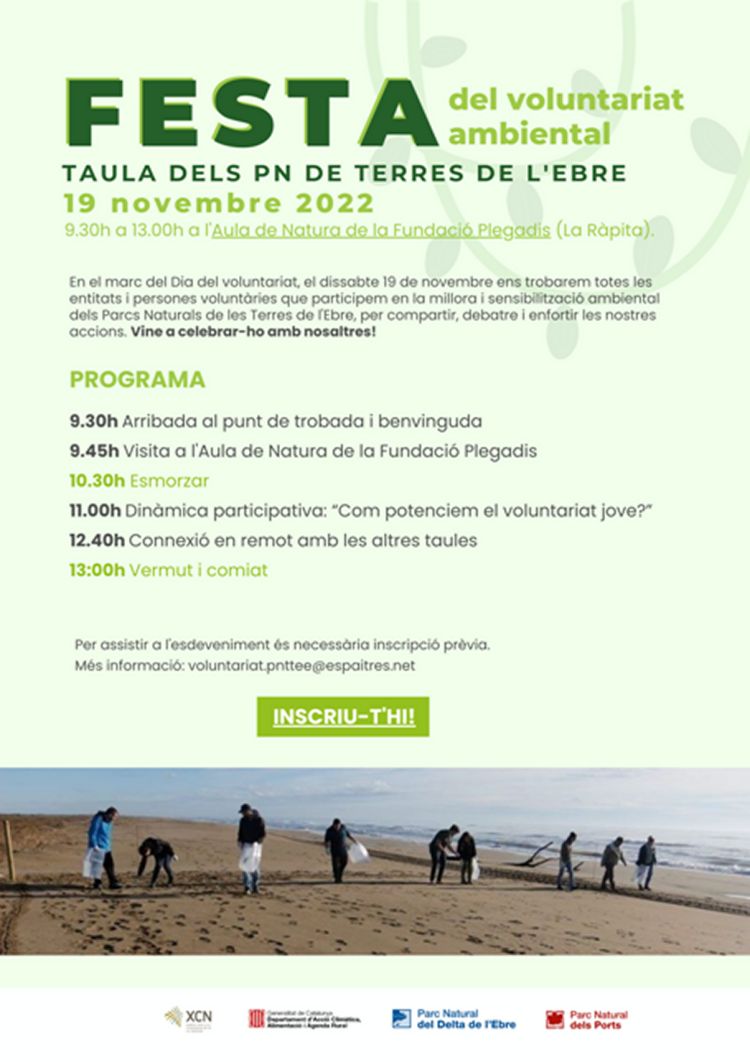Festa del voluntariat ambiental a les Terres de l’Ebre Festa del voluntariat ambiental a les Terres de l’Ebre