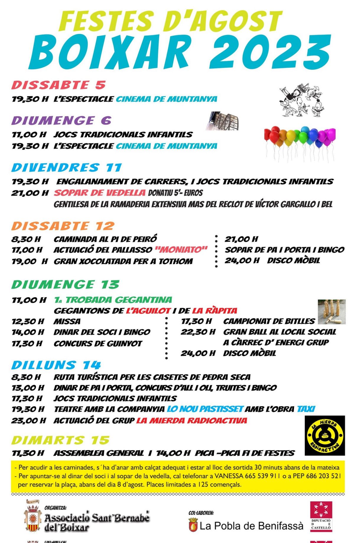 Festes d’Agost al Boixar Festes d’Agost al Boixar