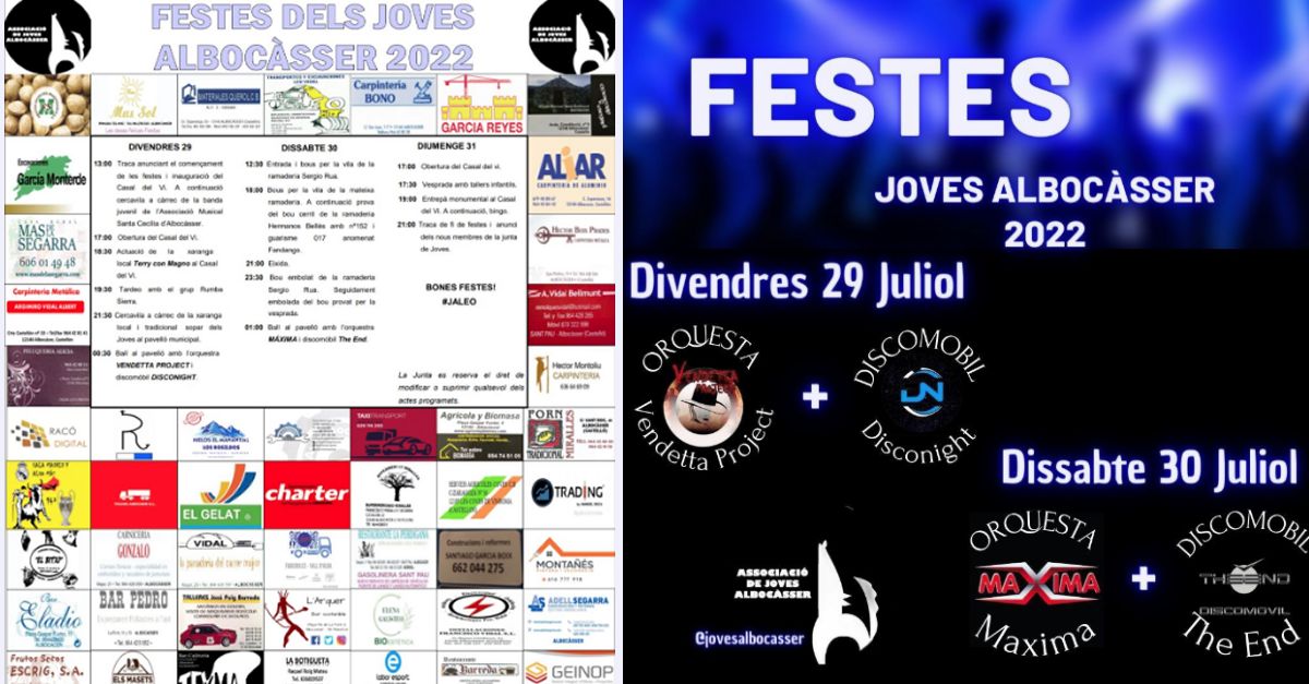 ¿Que hacer entre el jueves 28 de juliol y el miércoles 3 de agosto en el Alt Maestrat? | EbreActiu.cat, revista digital de ocio activo | Terres de l’Ebre... ¿Que hacer entre el jueves 28 de juliol y el miércoles 3 de agosto en el Alt Maestrat? | EbreActiu.cat, revista digital de ocio activo | Terres de l’Ebre...