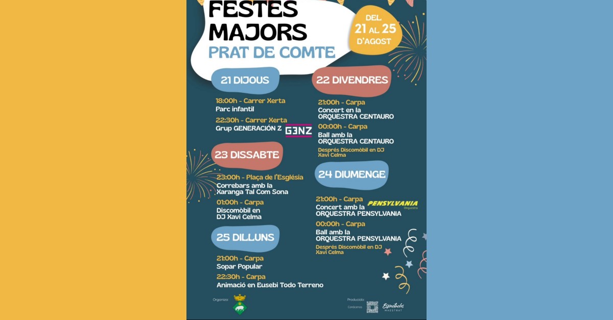 Festes Majors de Prat de Comte Festes Majors de Prat de Comte