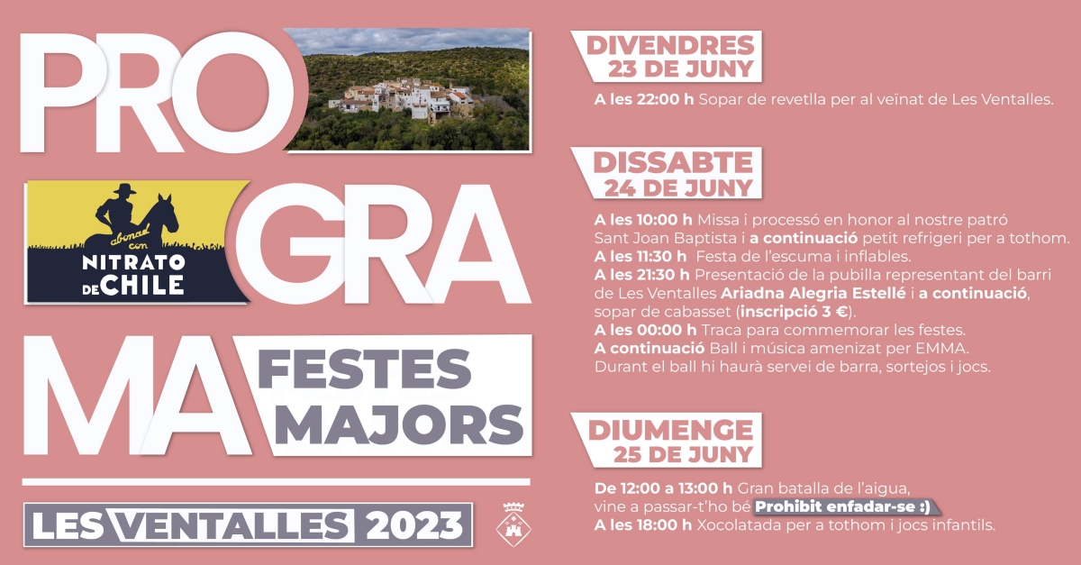Festes Majors a les Ventalles Festes Majors a les Ventalles