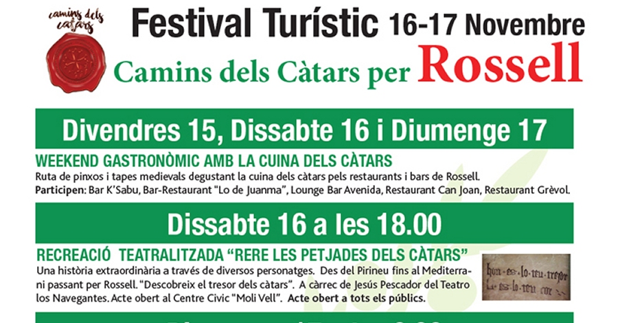 Festival tur�stico Caminos de los C�taros per Rossell
