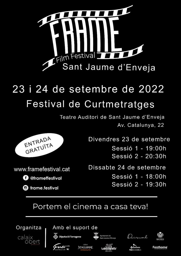 El Frame Film Festival arriba els dies 23 i 24 de setembre a Sant Jaume d&rsquo;Enveja | EbreActiu.cat, revista digital d&rsquo;oci actiu | Terres de l&rsquo;Ebre ...
