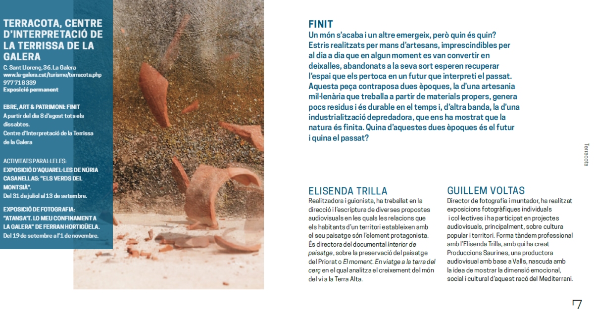 Cicle Ebre, Art & Patrimoni. Exposici�: Finit