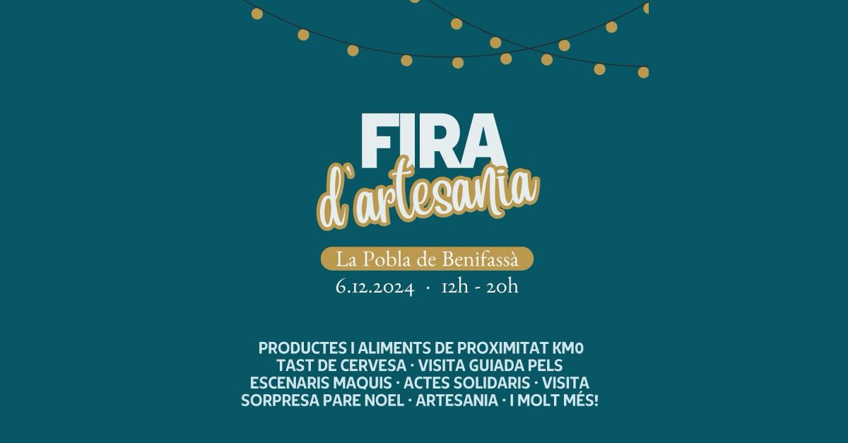 Feria de Artesan�a en la Pobla de Benifass�