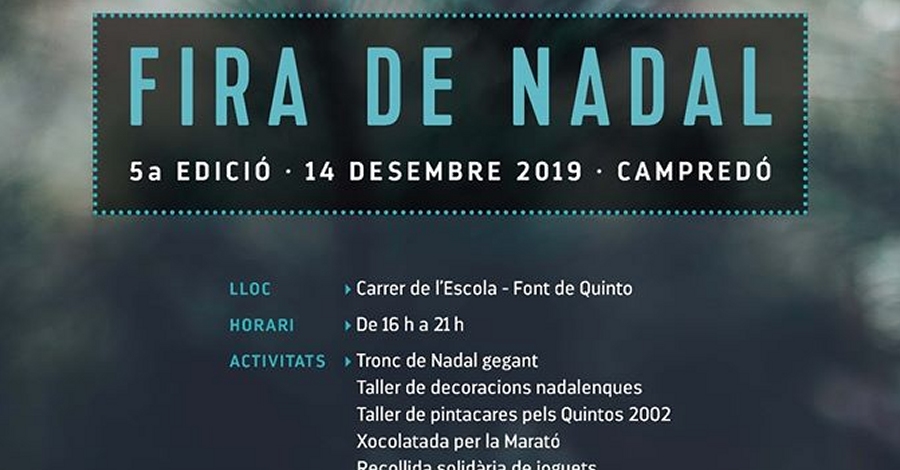 V Fira de Nadal a Campred�